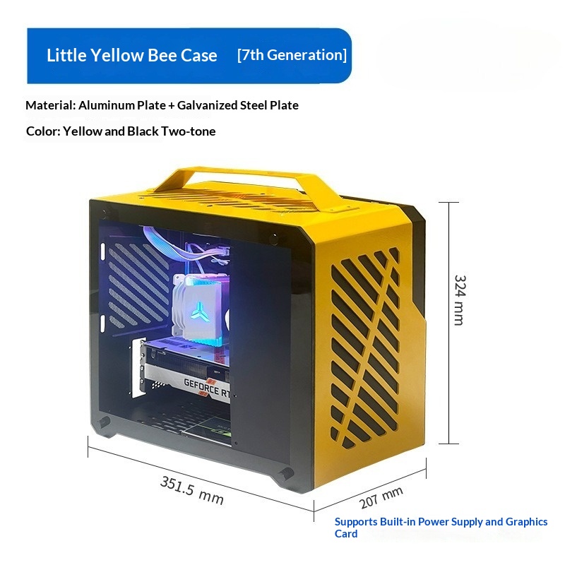 Boîtier Mini PC QM-Z36 Hornet, - Portable Aluminum Itx Case Carry Handle avis et prix
